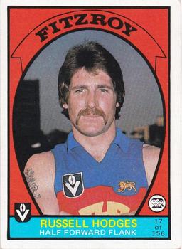 1978 Scanlens VFL #17 Russell Hodges Front